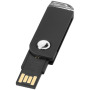 Swivel rectangular USB - Zwart - 1GB