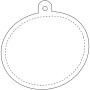 RFX™ H-09 ovale reflecterende TPU hanger - Neongeel