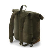 Heritage Waxed Canvas Backpack - Black - One Size