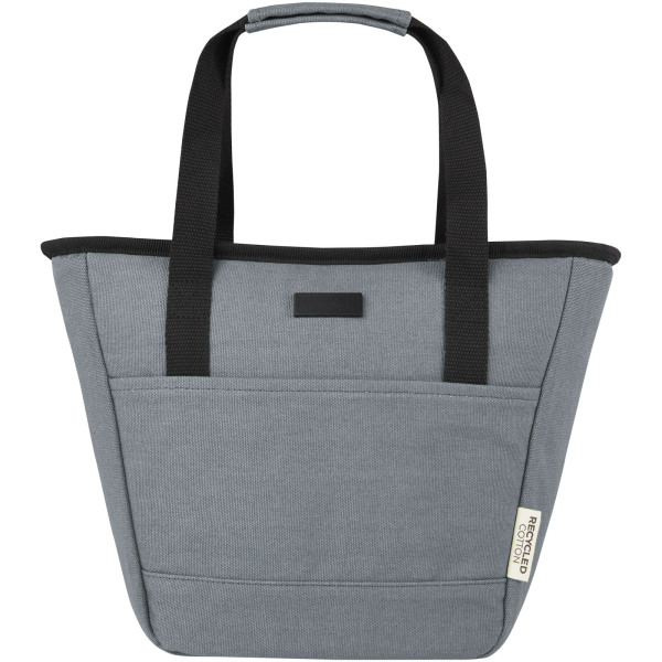 Joey 9-can GRS recycled canvas lunch cooler bag 6L - Grey