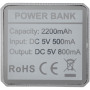 WS101 2200/2600 mAh powerbank - Zilver - 2600mAh