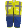 Top Cool -hoge zichtbaarheid vest Hi Vis Yellow / Royal Blue S