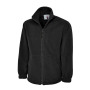 Heavyweight Full Zip Fleece Jacket - XS - Black