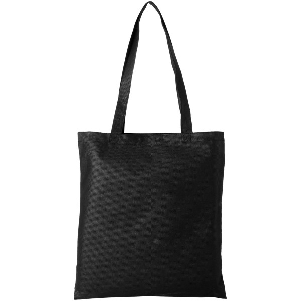 Zeus large non-woven convention tote bag 6L - Solid black