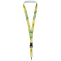 Lanyard met 1 zijde sublimatie voorzien van haak en buckle - Wit - 10mm