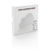 Pocket cloud draadloze mobiele opslag, wit