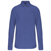 Heren poplin overhemd lange mouwen Cobalt Blue 3XL