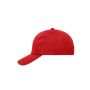 MB091 6 Panel Cap Heavy Cotton rood one size