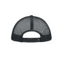 MB070 5 Panel Polyester Mesh Cap - white/graphite - one size