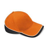 Teamwear Competition Cap - Orange/Black/White - One Size