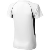 Quebec cool fit dames t-shirt met korte mouwen - Wit/Antraciet - XS