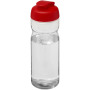 H2O Active® Base Tritan™ 650 ml sportfles met klapdeksel - Transparant/Rood