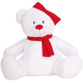 Knuffel met rits kerstbeer White / Red One Size