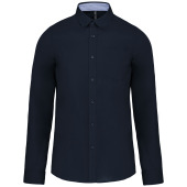 Heren poplin overhemd lange mouwen