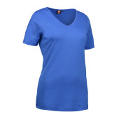 Interlock T-shirt | V-neck | women - Azur, 3XL