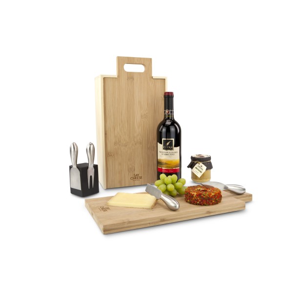 Racpack SayCheese: wine gift box AND cheese tray in one!