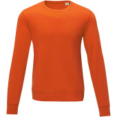 Zenon heren sweater met crewneck - Oranje - 3XL