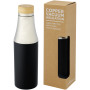 Hulan koperen vacuüm geïsoleerde roestvrijstalen fles van 540 ml met bamboe deksel - Zwart