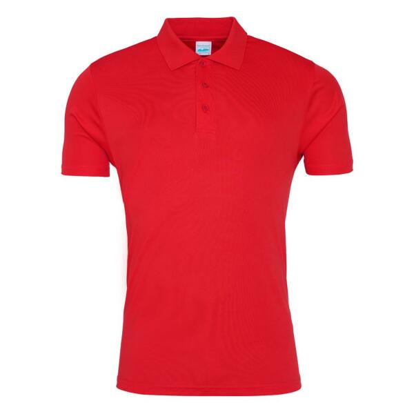 AWDis Cool Smooth Polo Shirt, Fire Red, 3XL, Just Cool