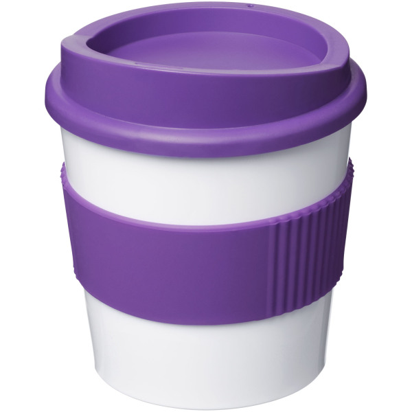 Americano® Primo 250 ml tumbler with grip - White/Purple