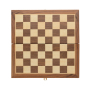 Luxe houten opvouwbaar schaakspel, bruin