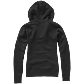 Arora dames hoodie met ritssluiting - Zwart - 2XL