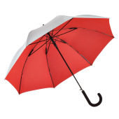AC regular umbrella FARE®-Collection - silver/red