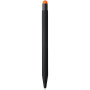 Dax rubber stylus ballpoint pen - Solid black/Orange