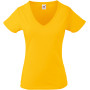 Lady-fit Valueweight V-neck T (61-398-0) Sunflower M