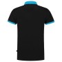 Poloshirt Bicolor Fitted 201002 Black-Turquoise XXS
