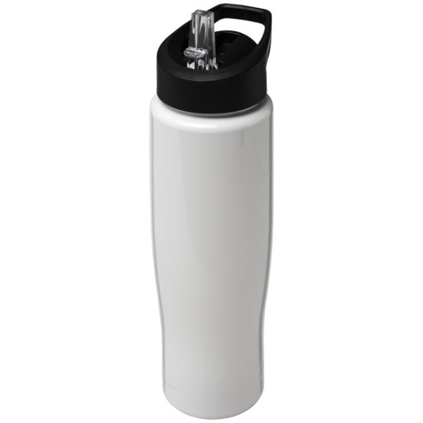 H2O Active® Tempo 700 ml sportfles met fliptuitdeksel - Wit/Zwart