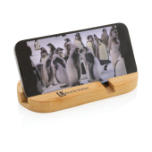 Bamboe tablet en telefoon stand, bruin
