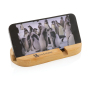 Bamboo tablet and phone holder, brown