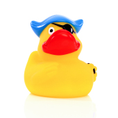 Squeaky duck pirate with eye patch and hat - multicoloured