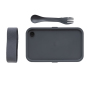 PP lunchbox with spork, anthracite