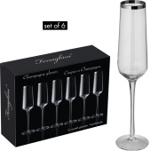 Set 6 champagneglazen