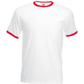 Valueweight Ringer T White / Red 3XL