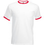 Valueweight Ringer T White / Red 3XL