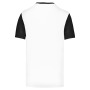 Tweekleurige jersey met korte mouwen voor kinderen White / Black 12/14 jaar