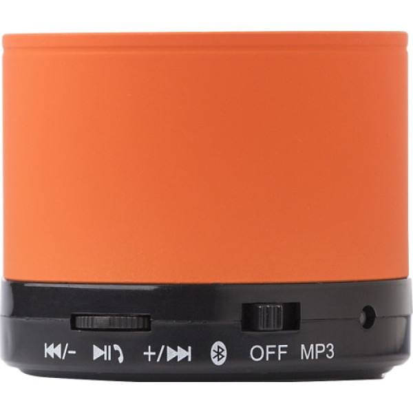 Metalen speaker oranje