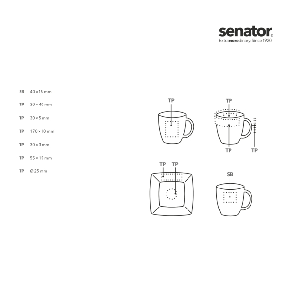 senator® Maxim Espresso Set kop en schotel