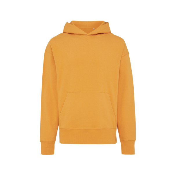 Iqoniq Yoho gerecycled katoen relaxed hoodie, sundial oranje