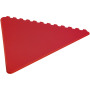 Frosty triangular recycled plastic ice scraper - Red