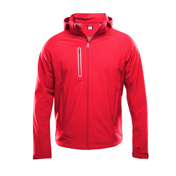 Milford softshell jacket heren rood xs