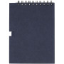 Luciano Eco wire notebook with pencil - small - Dark blue