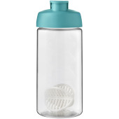 H2O Active® Bop 500 ml shaker drikkeflaske - Aquablå/Transparent