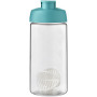H2O Active® Bop 500 ml sportfles met shaker bal - Aqua blauw/Transparant