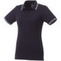 Fairfield short sleeve women's polo with tipping - Navy - XS