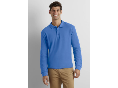 Premium cotton® adult long sleeve double piqué polo Premium cotton® adult long sleeve double piqué polo