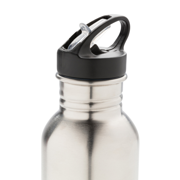 Deluxe stainless steel activity bottle, silver
